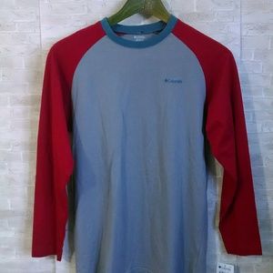 Columbia Boy's Drake Park Ringer Tee Gray shirt